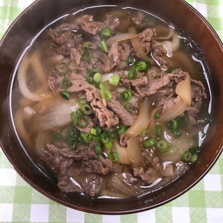 我が家の肉うどん